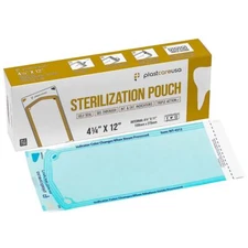 plastcareusa Self Seal Sterilization Pouch, 4.25" x 12", 200/Box