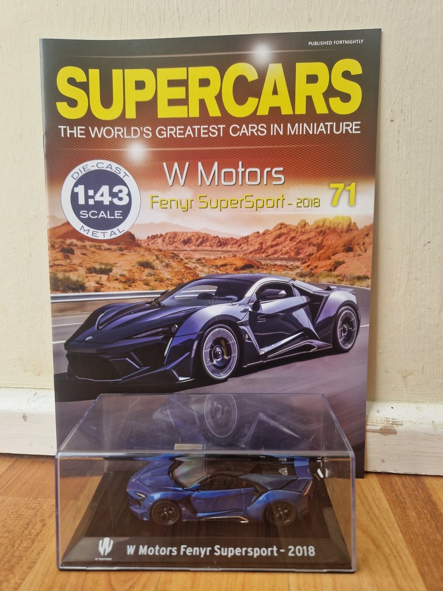 1/43 PANINI SUPERCARS COLLECTION 2018 W MOTORS FENYR SUPERSPORT