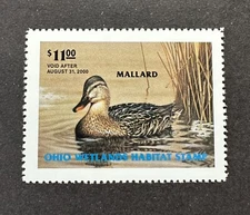 WTDstamps - 1999 OHIO - Lot3 - State Duck Stamp - Mint OG NH