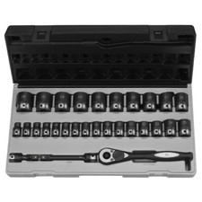 Grey Pneumatic 82229m 12 Dr. 29pc Metric Duo Socket Set - 12 Point Warranty Grey Pneumatic 82229m 12 Dr. 29pc Metric Duo Socket Set - 12 Point Warranty