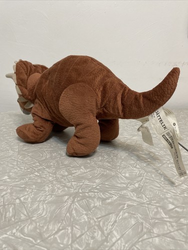 IKEA Jattelik Triceratops Dinosaur Brown 18" Plush Stuffed Animal Toy brown Play - Picture 3 of 7