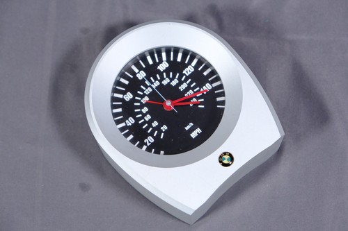 BMW QUARTZ DESK CLOCK SPEEDOMETER RARE MPH KM/H - Picture 6 of 8