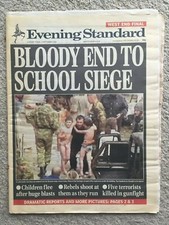 Evening Standard Newspaper 3rd September 2004 Beslan School Massacre Chechans