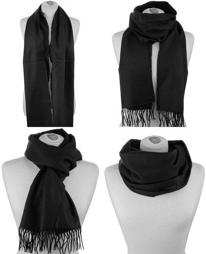 Bufanda D&Y Unisex Clásica Suave Que Cachemira® Flecos Lisos Lisos con Flecos - Imagen 54 de 70