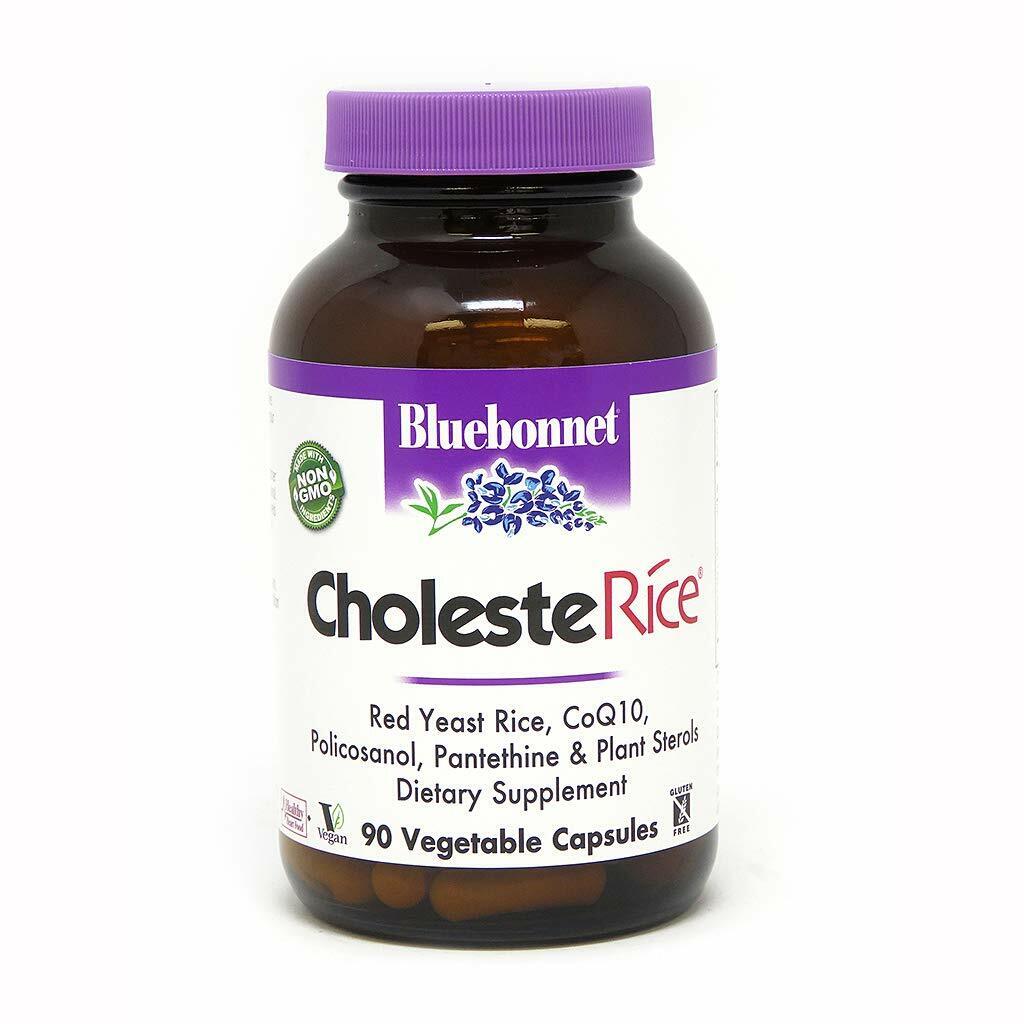 Bluebonnet Nutrition CholesteRice 90 Vegetable Capsules