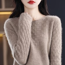 Autumn Winter New Knitwear Round Neck Woolen Sweater Temperament Women's Sweater