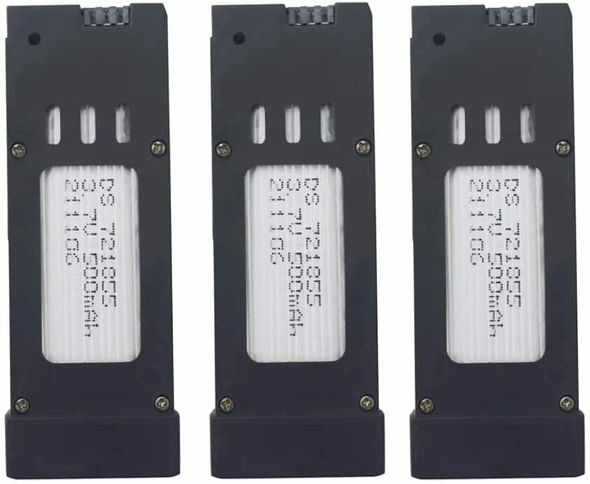 6 Stück 3,7V 500mAh Upgrade Lipo Akku für Drone RC Drohne Quadcopter Ersatzteile - Bild 4 von 4