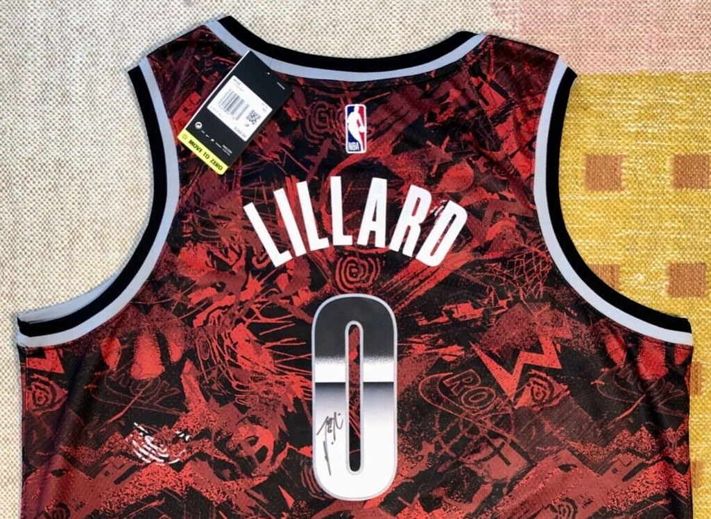 Damian Lillard Signed Autograph Rookie Of The Year Jersey NBA