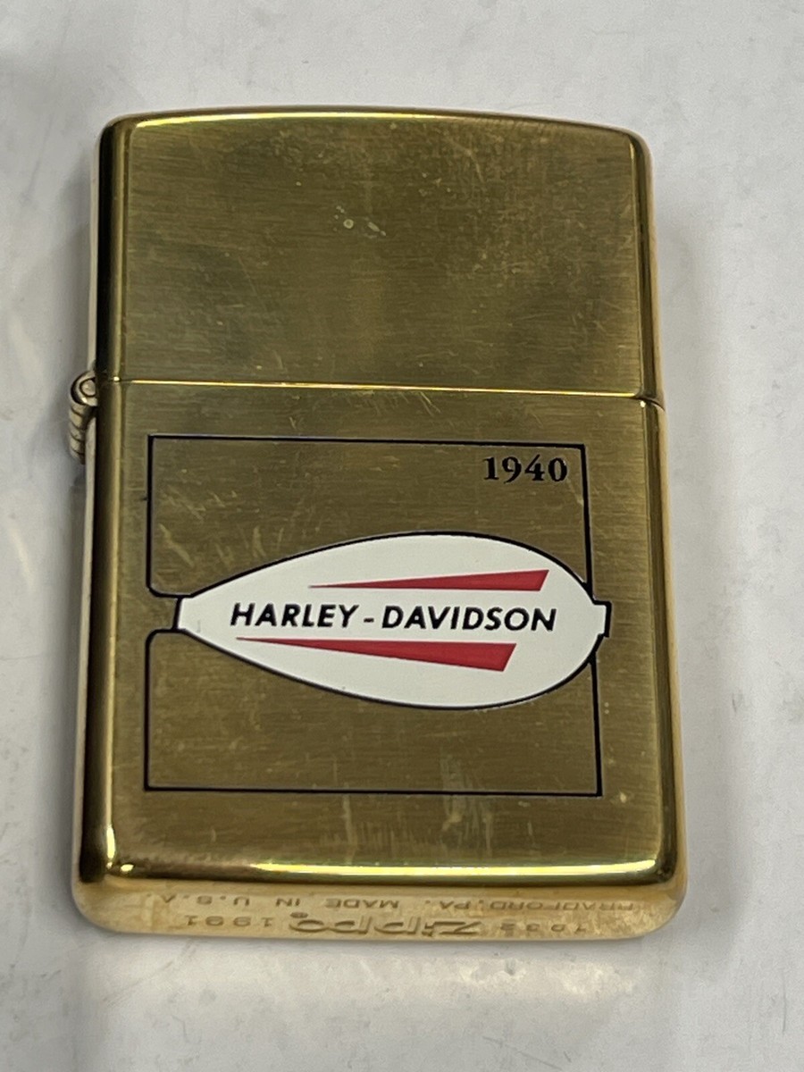 ZIPPO 1932-1991 HARLEY DAVIDSON BRASS 1940 TANK DESIGN ZIPPO 1932-1991 HARLEY DAVIDSON BRASS 1940 TANK DESIGN