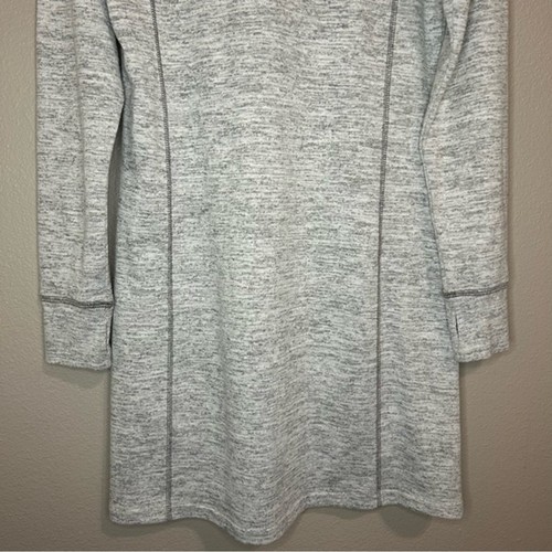 KUHL Lea heathered ash gray cowl neck sweater dress with pockets size medium - Picture 8 of 11