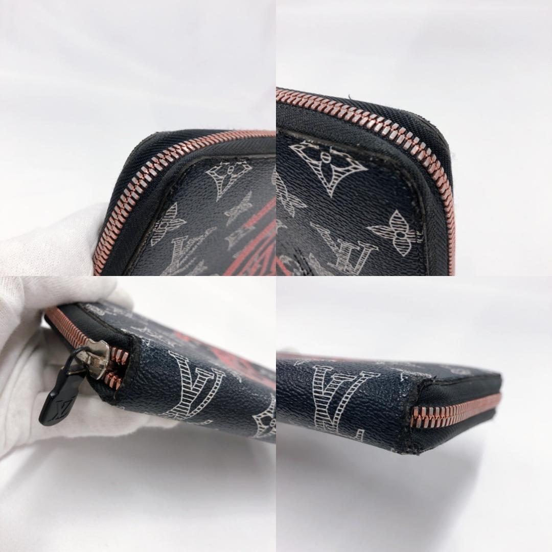 LOUIS VUITTON Ink Upside Down Zippy Organizer NM Wallet Navy