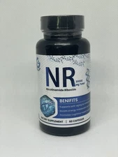 Nicotinamide Riboside 500mg Anti-Aging Boosts Energy 60 Capsules - EXP 01/27