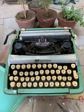 Vintage Old Smith Corona Corsair Deluxe Manual Portable Typewriter with Case thumbnail