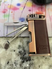 Comoy's of London Soft Flame Pipe Lighter and Tools - Copper - New