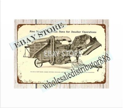 1910s barns New Racine New Belle City threshers farm equipment tin sign