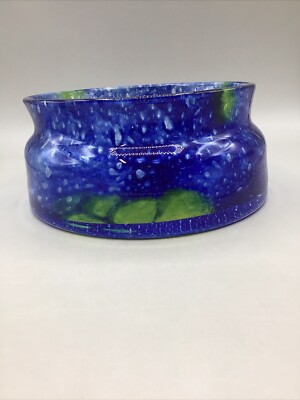 7.25  - 3+lbs - 1970 -  Prachen Czechoslovakian Flora Bowl by Frantisek Koudelka