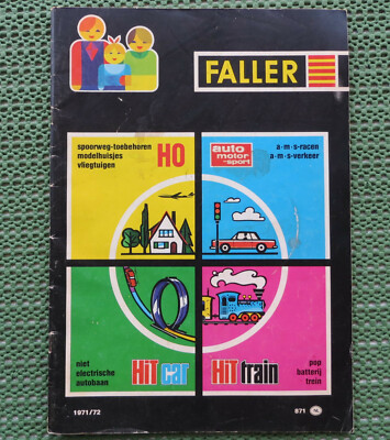 Faller  -- Modellbau Jahres Katalog 1971/72  - Sprache Niederländisch (AU109)