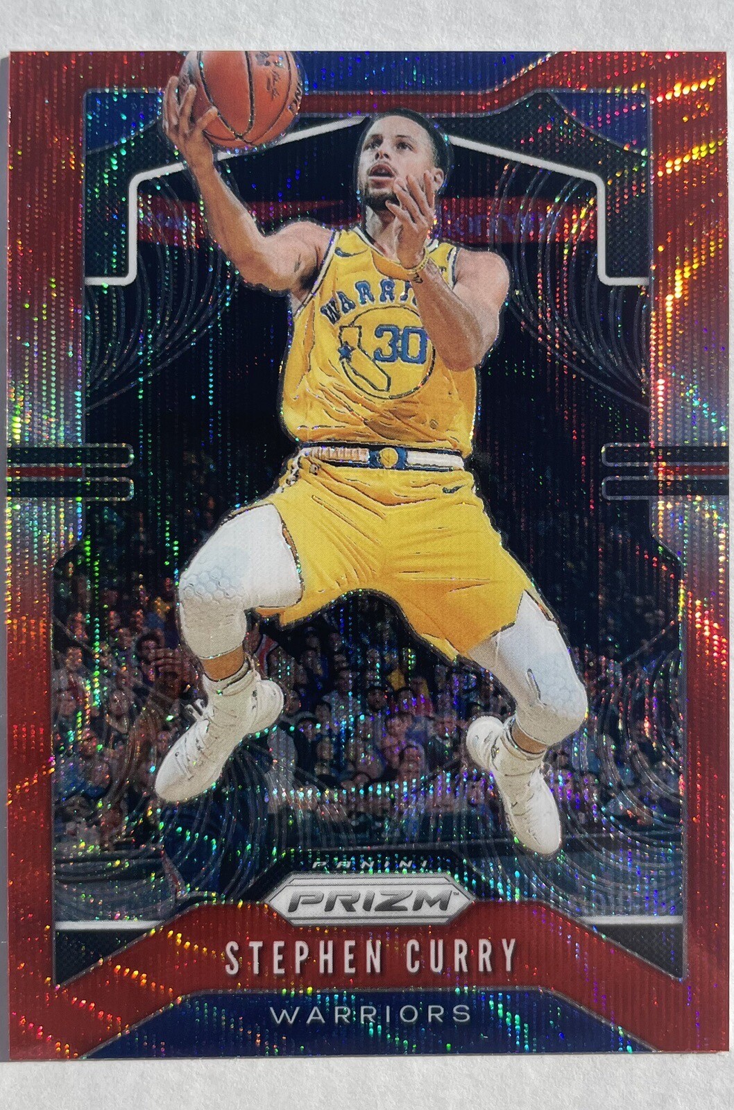 Stephen Curry 2019 Panini Prizm Ruby Wave #98