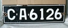 VINTAGE `70s BULGARIAN Expired ENAMEL PORCELAIN TIN SIGN CAR License PLATE #5