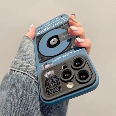 Funda protectora de lujo Para iPhone 16 15 Pro Max 14 13 12 11 CD Records Cover