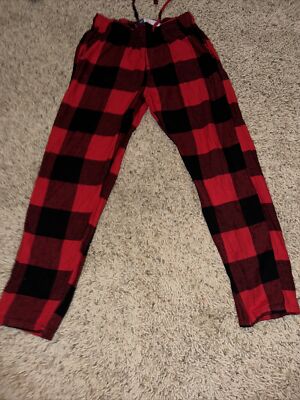 Old Navy Red And Black Plaid Flannel Pajama Pants Sleep Lounge