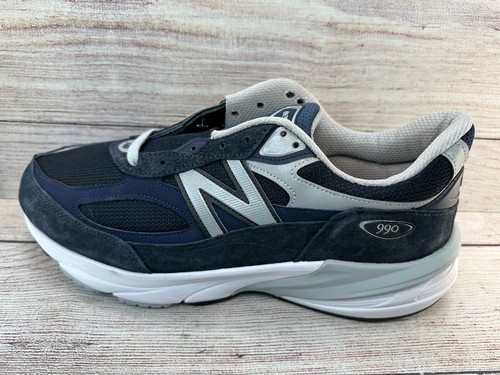 New Balance 990v6 Sneakers Running Shoes Mens Size 12 4E Navy White Low Top - Picture 6 of 12