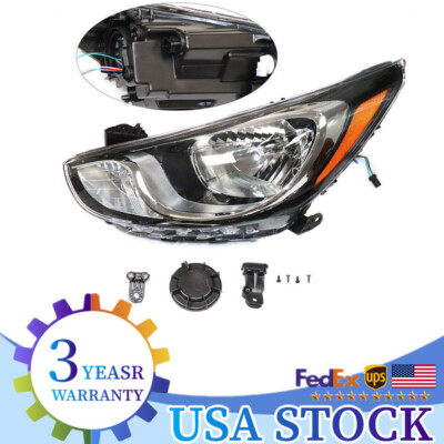 For Hyundai Accent 2012 2013 2014 Left Driver Side Halogen Headlight Headlamp