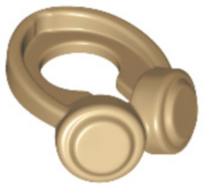 LEGO 66913 DARK TAN Minifigure Headphones Around Neck