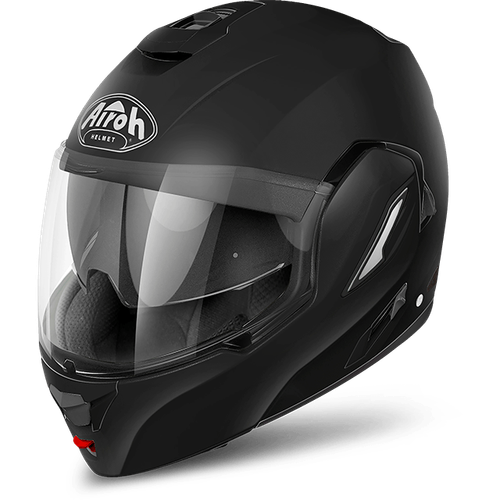 Casco modulare reversibile moto Airoh Rev 19 nero opaco doppia omologazione  | eBay