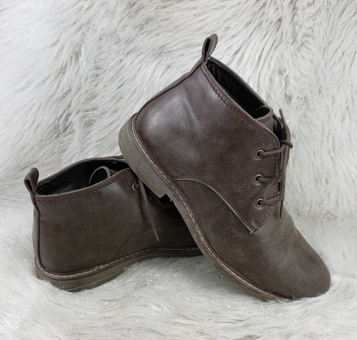IZOD Cally Brown Leather Casual Chukka Boots Mens Size 9 M  display picture 2
