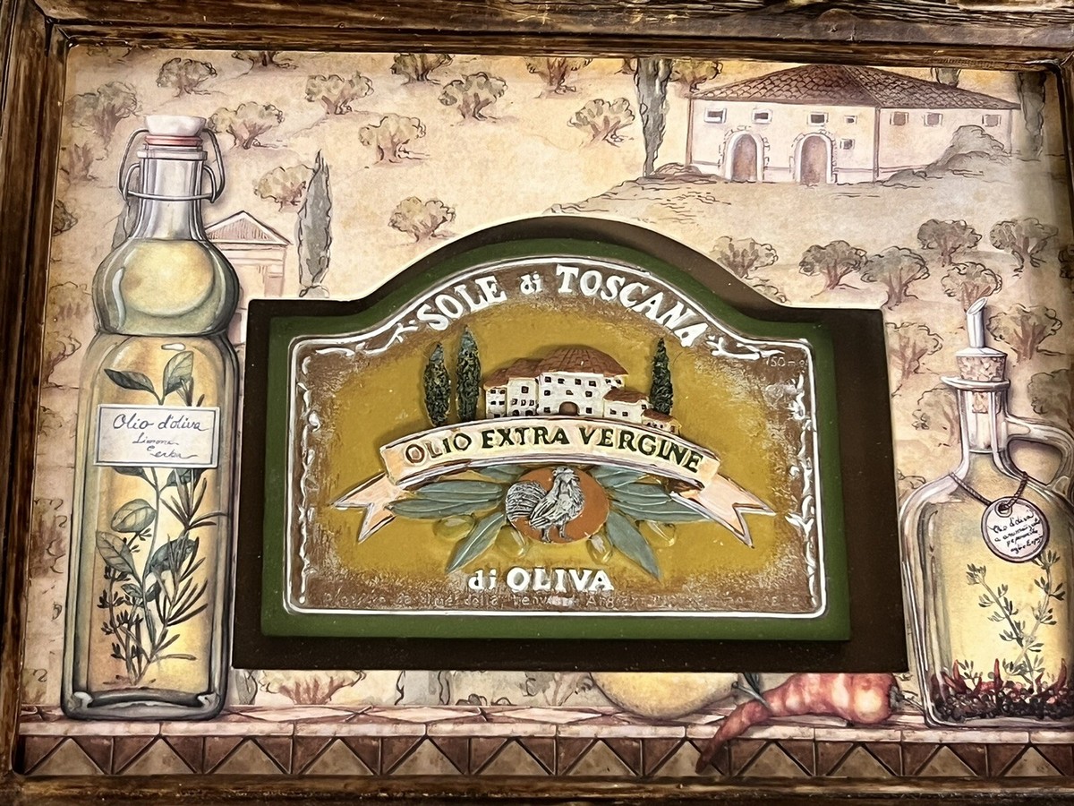 絵画 Charlene Audrey 2004 TuscanToscano 3Set 2004 Charlene Audrey Framed Shadow Box WALL PLAQUES Tuscan Toscano