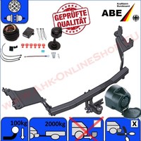 Ahk & ES13 FüR Citroen C-Crosser 2007- AnhäNgerkupplung AnhäNgevorrichtung