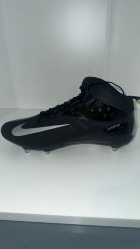 Nike Vapor Talon Elite 3/4 D Black Metallic Silver Black Size 13.5 Pair of Shoes - Afbeelding 1 van 1
