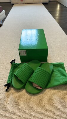 Bottega Veneta Sandals 40 Green Bottega Veneta sandals T.EU 40 Cloth Green ref.1748246  main image 3