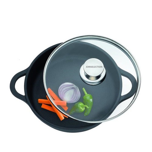 COUVERCLE DE CASSEROLE POELE en VERRE Ø 14/16/18/20/22/24/26/28/30 ou 32 CM INOX - Photo 2/2