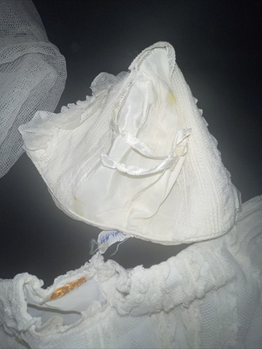 Antique Baby Baptism Christening Dress Gown Organdy Lace Heirloom Victorian - Picture 9 of 18