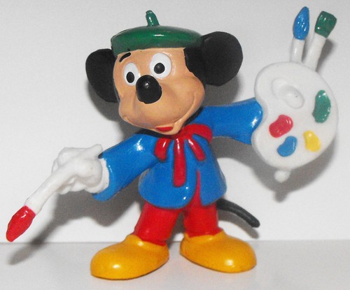 Mickey Mouse Artist 2 inch Plastic Figure DMMF242 - 第 1/2 張圖片