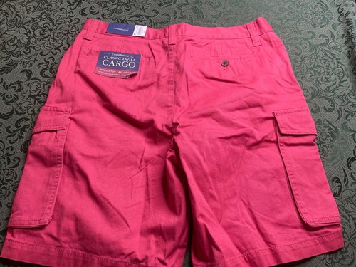 Nwt 33 mens 9 inch inseam cargo shorts golfing croft and barrow relaxed phone - 第 4/8 張圖片