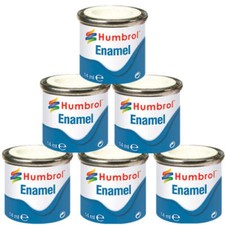 HUMBROL Enamel Model Paint - ALL COLOURS - Matt Gloss Satin 14ml Airfix Revell