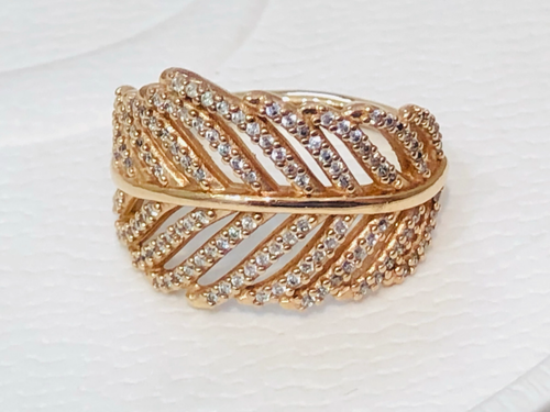 Authentic Pandora CZ Rose Gold Light as 