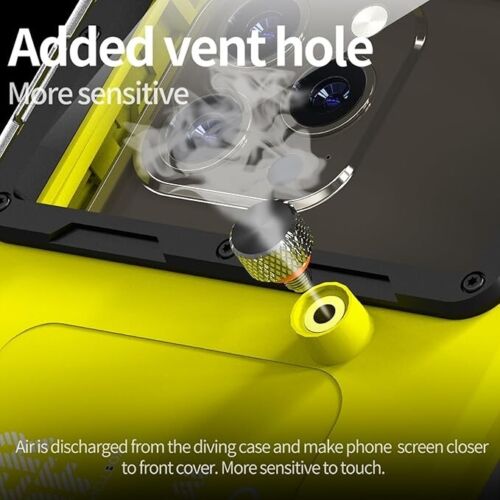 Waterproof Underwater Snorkeling Bluetooth Diving Phone Case for iPhone Samsung - Picture 8 of 12