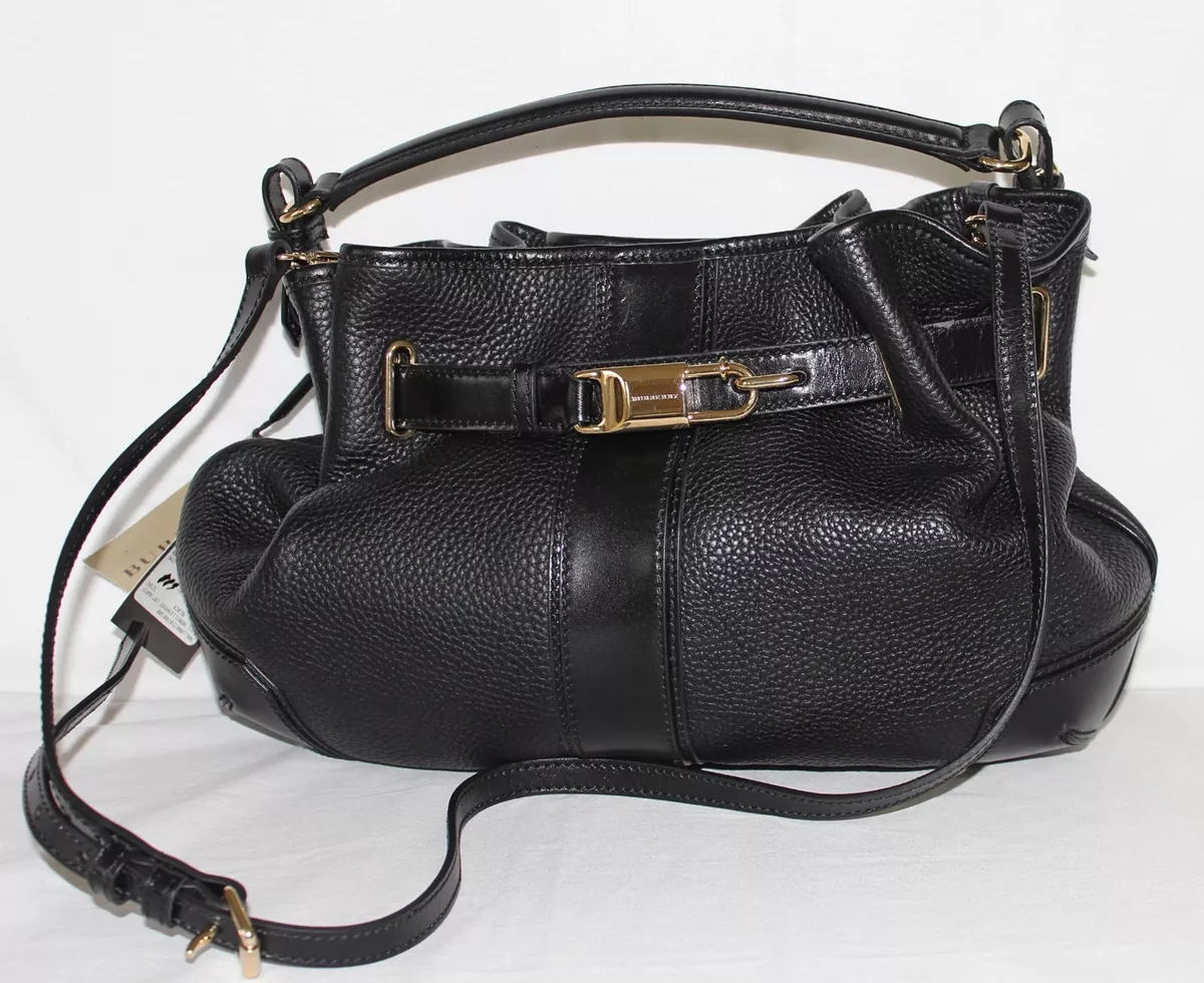 Burberry grainy hotsell leather bag