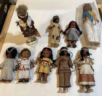 Vintage Carlson Indianer Puppen Konvolut 9