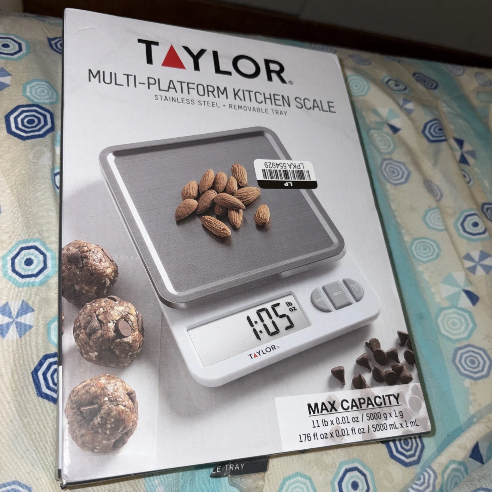 Taylor Multi-Platform Kitchen Scale Up To 11 Pounds Max Stainless Steel 5270842