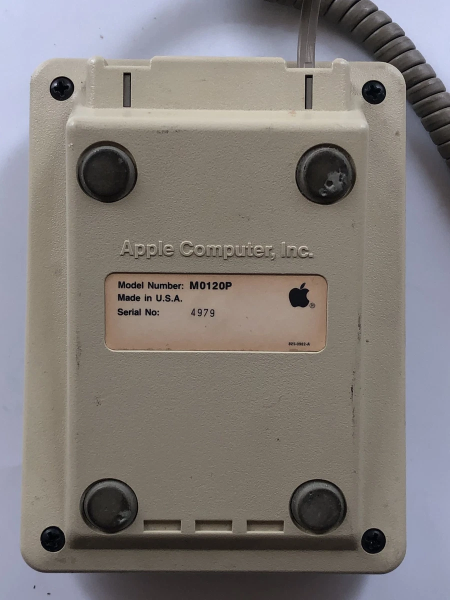 Apple Macintosh vintage de 1984 Teclado numérico M0120P Serie temprana 4979 Mac 128K 51