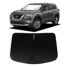 PAIMOHO Windshield Sun Shade for 2024 2025 For Rogue 2024-2026, silver-black