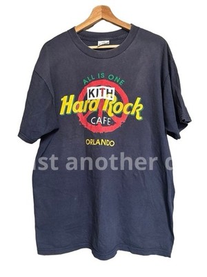 KITH BOX Logo T-Shirt Hard Rock Cafe Graphic Tee Classic Style