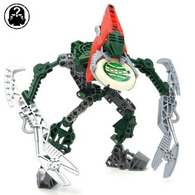 Lego Bionicle - 8616 - Metru Nui - Vahki Vorzahk - Complete Retired Green Figure