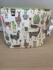 Llama & Cactus Print Multicolor Zipper Knitting Project Bag — photo 2