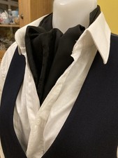 VINTAGE Floral Brocade FRENCH EVENING DRESS SCARF CRAVAT New Old Stock